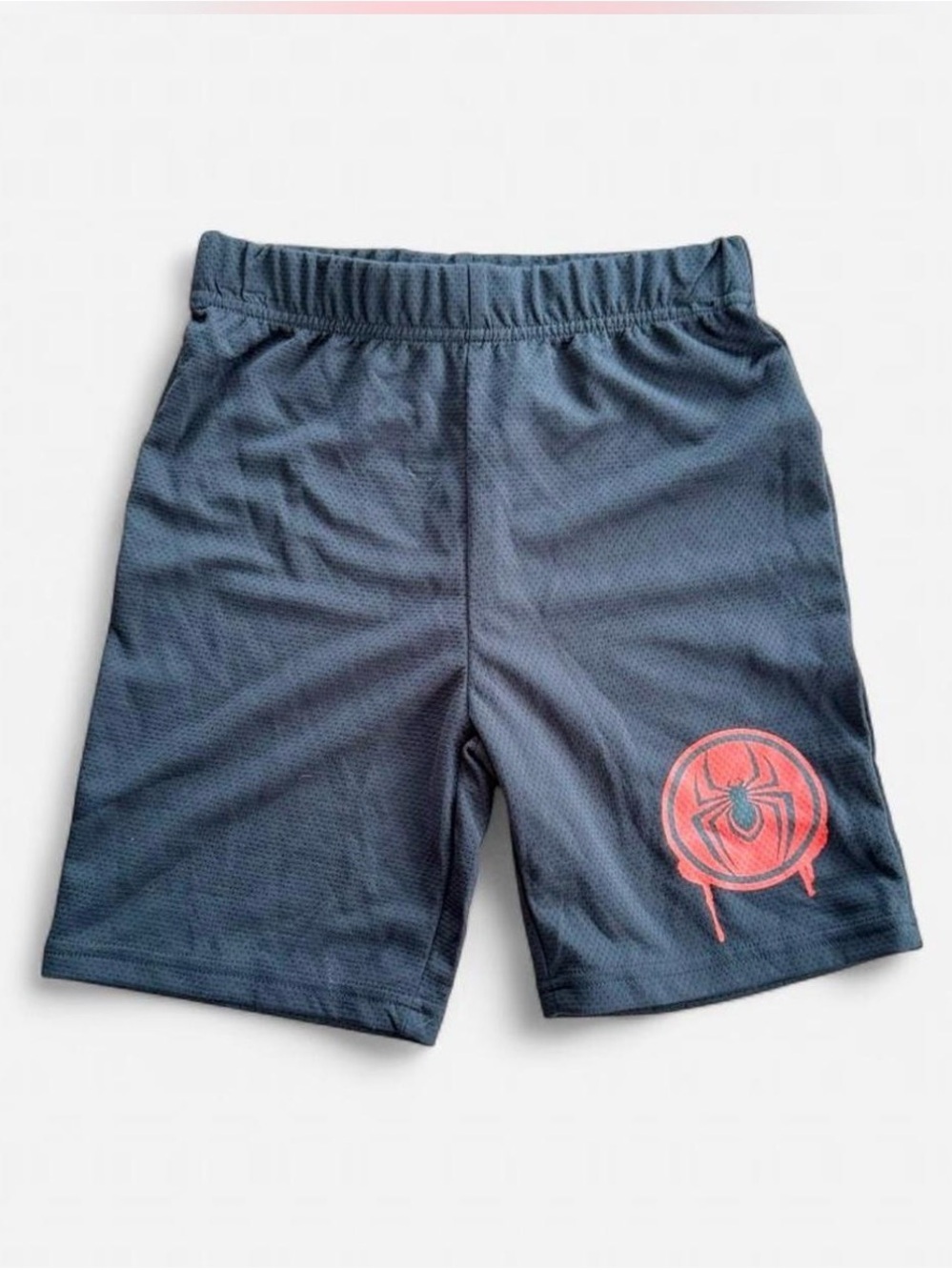Marvel Spider-Man Miles Morales Boys Hooded Shirt Shorts Set Size 7 Red Black - Picture 2 of 11